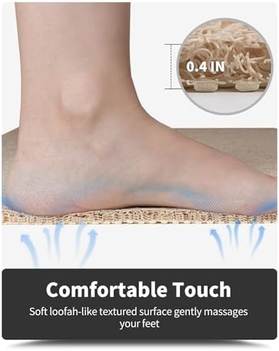 Non-Slip Bathtub Mat, 24x35 Inch, Shower Mats - Image 3