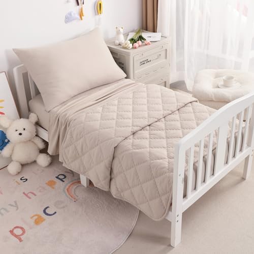 NTBAY Toddler Microfiber Bedding Set, 4 Piece - Image 3