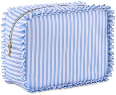 Ruffled Makeup Bag by EMBRUNIONCE