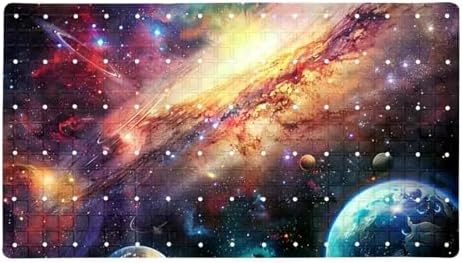 Bathtub Mat Non Slip 26.8x15.1In, Universe Galaxy Bath Mat by Anna+Cowper