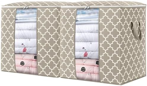 Storage Bags 2 Pack 100L Clothes Organization and Storage Containers by WiseLife