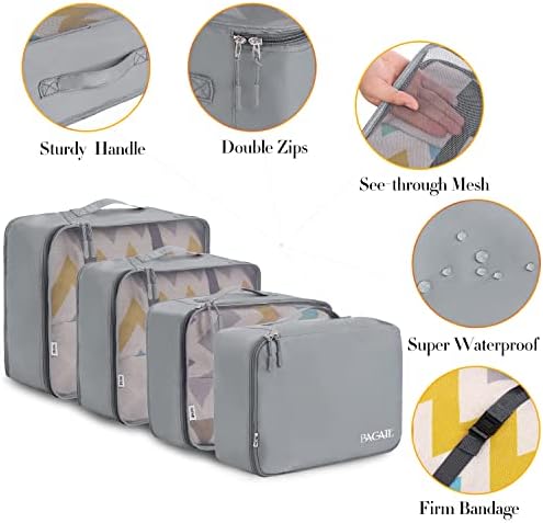 BAGAIL 8 Set Packing Cubes Luggage Packing Organizers - Image 4