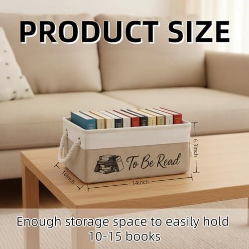TBR Book Storage Basket Bin - Image 2