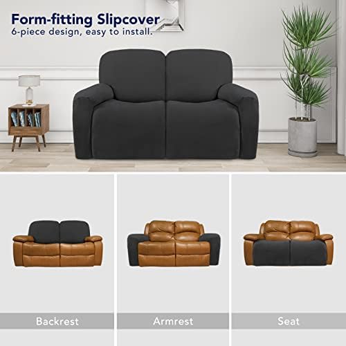 PureFit Super Stretch Loveseat Recliner Sofa Couch Cover - Image 4