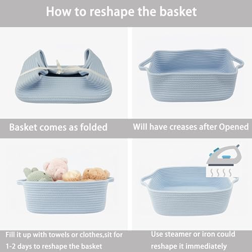 XUANGUO Medium Woven Cotton Rope Storage Basket - Image 7