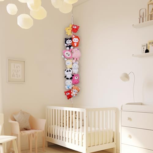 2 Pack Stuffed Animal Storage Chain Boho Room Decor, Hanging Stuffed Animal - Image 4
