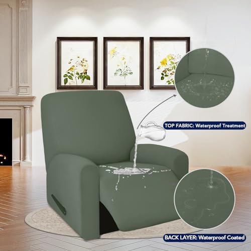 PureFit Waterproof Recliner Chair Cover Slipcovers - Image 3
