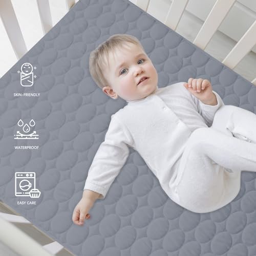 Biloban Crib Mattress Protector Waterproof Sheets Fitted 52” x 28” - Image 3