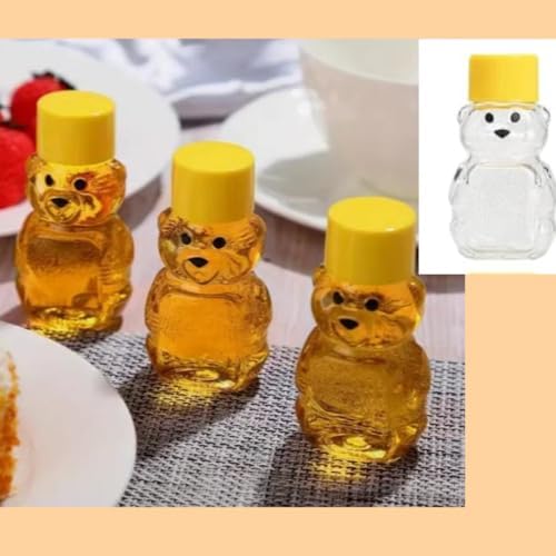 12 Pack Honey Bear Bottle 2oz Bear Shape Clear Empty Honey Bottles Honey Jar - Image 6