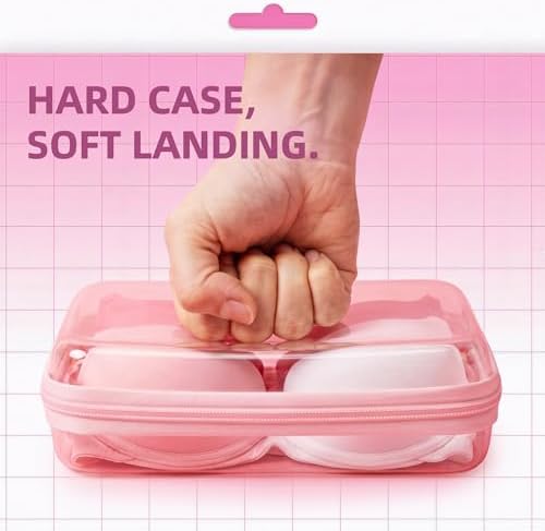 CoiiJoii 6Pcs Large Clear Hard Shell Zippered Case, Diaper Bag Organizing - Image 5