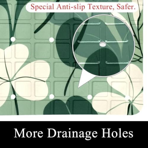 Non Slip Shower Mat Bathtub Mat 15.1x26.8 Inch, Quick Dry Bath Mat - Image 2