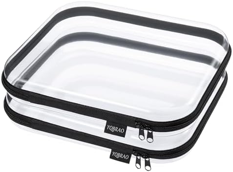 YQBRAO Clear Hard Shell Storage Organizer Set by Unknown