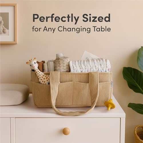 PUTSKA Baby Diaper Caddy Organizer, Nursery Basket - Image 4