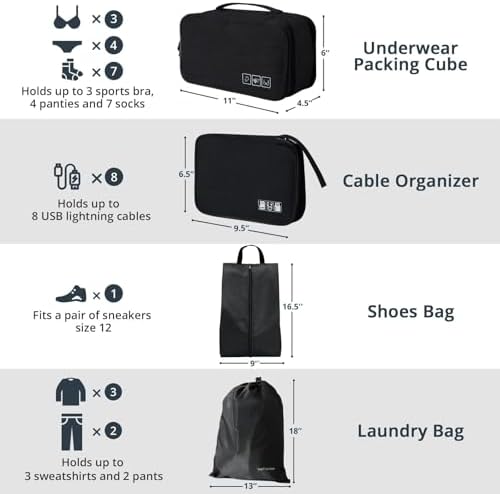NICOSHOW 7 Set Compression Packing Cubes - Image 4