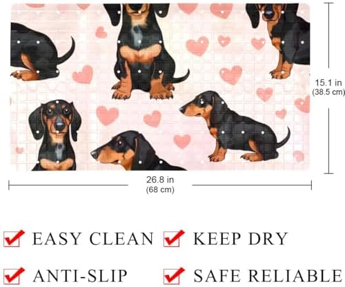 Shower Mat Bathtub Mat, 26.8x15.1 inch, Non-Slip Bath Mat - Image 4