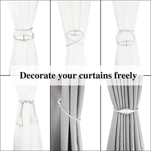 Magnetic Curtain Tiebacks Rope Decorative Holdbacks - Image 5