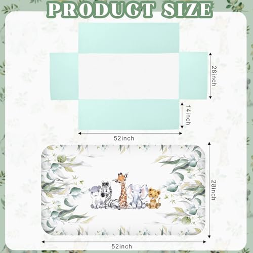 Hahafelt 3 Pcs Safari Animals Baby Crib Bedding Set - Image 4