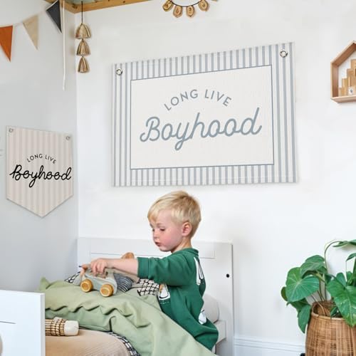 Lacama Long Live Boyhood Boys Room Decor, Boy Nursery Decor - Image 3