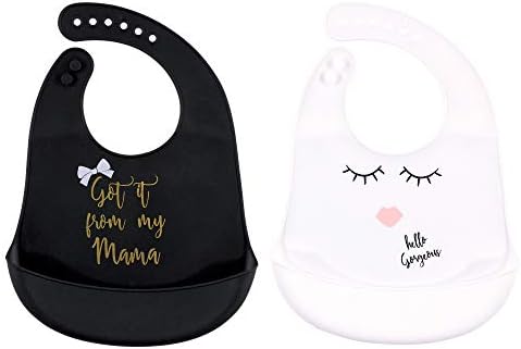 Little Treasure Unisex BabySilicone Bibs - Image 2