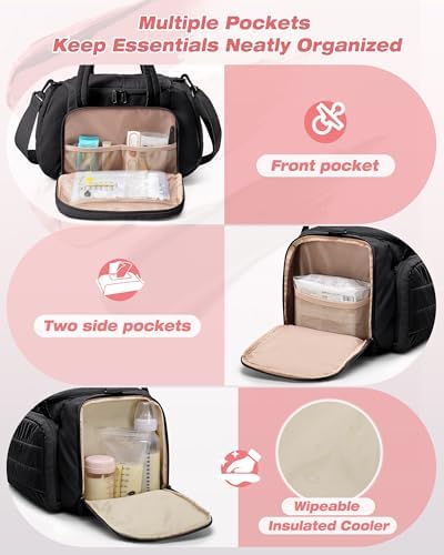 Marscamd Quilted Breast Pump Bag Compatible - Image 4