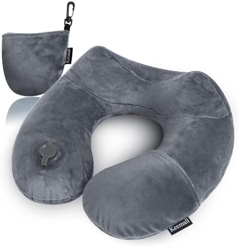 Keemall Inflatable Neck & Shoulder Travel Pillow by Keemall