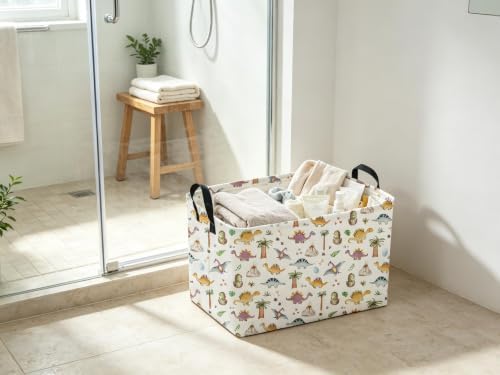 Sanjiaofeng Rectangular Dinosaur Baskets, Waterproof Foldable Dinosaur Basket - Image 5