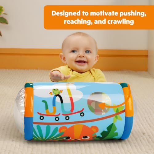 Bright Starts Roll-Along Rainforest Baby Toy, Push & Crawl Activity Toy - Image 3