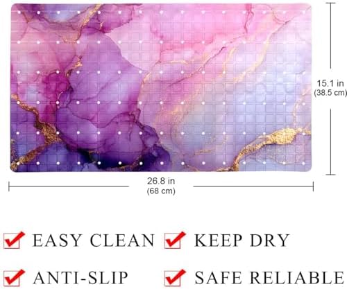 Shower Mat Bathtub Mat, 26.8x15.1 inch, Non-Slip Bath Mat - Image 4