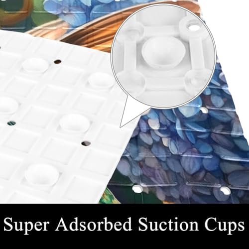 Non Slip Bathtub and Shower Mat 26.8x15.1 inch, Bath Mat - Image 2