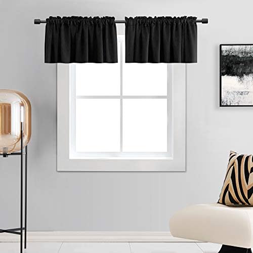 DONREN 15 Inch Blackout Valances by DONREN