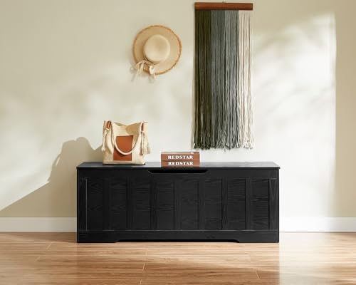VANKILEY 51.2" Storage Chest Extra Large, Wooden Storage Bench - Image 2