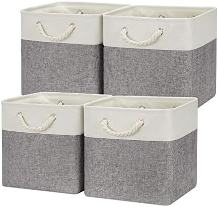 Temary Fabric Baskets 12 Inch Storage Cubes Basket by TEMARY