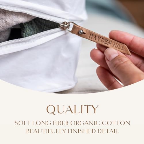 Hayden Hill Luxury Organic Cotton Sweater and Blanket Storage Bag 20 Inch - Image 4