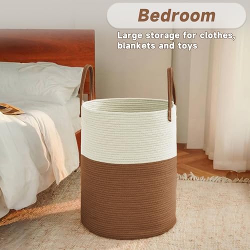 JMvicyroam 100L Cotton Rope Laundry Basket Hamper - Image 4