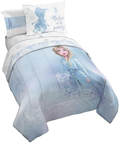 Disney Frozen Elsa Twin Comforter Set 5 Piece Kids Princess Bedding by JayFranco