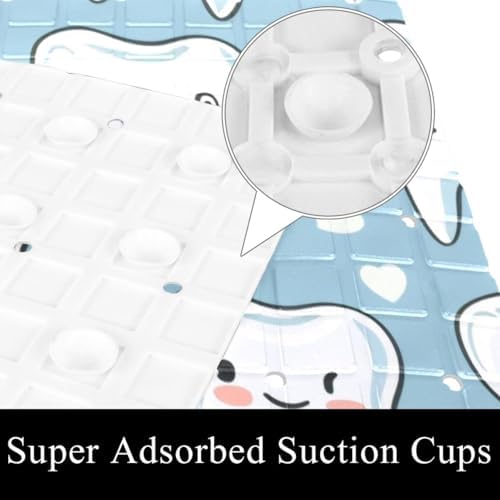 Shower Mat Non Slip, Teeth Pattern Anti Slip Bath Mat - Image 3
