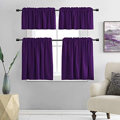 DONREN Royal Purple Window Valances - Image 6