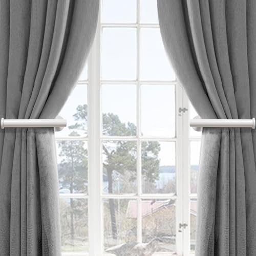 MaxMona Adhesive Curtain Holdbacks, 4 Pack No-Drill 304 Stainless Steel Tiebacks - Image 4