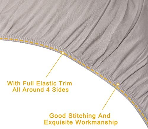 FLXXIE 4-Piece Microfiber Toddler Bedding Set, Somke Grey - Image 3