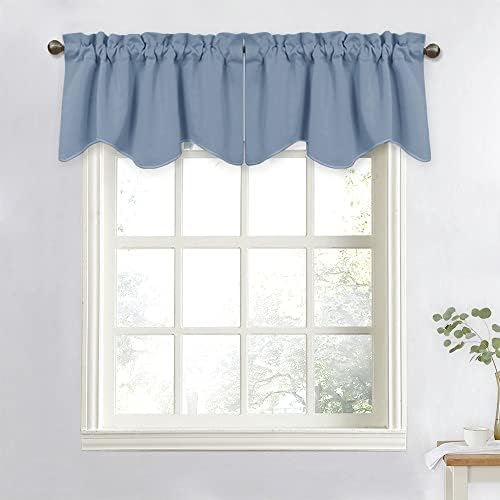 NICETOWN Stone Blue Blackout Valances - Image 3
