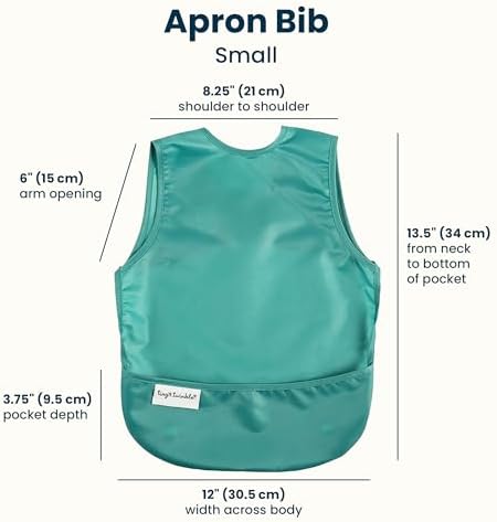 Tiny Twinkle Mess Proof Baby Bibs | 2 Pack Waterproof Toddler Bib - Image 3