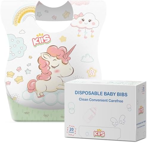 KIIS Disposable Baby Bibs for Baby Boys and Girls by KIIS