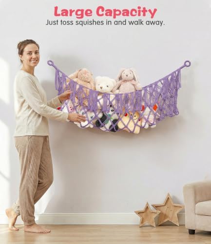 Stuffed Animal Net Hammock, Save Space Eliminate Clutter - Image 3