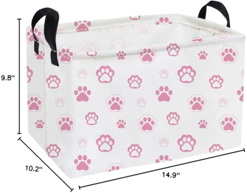 Essme Rectangular Pink Baskets, Dog Basket - Image 2