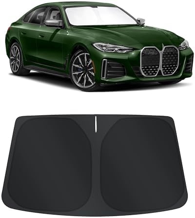 TINGLU Sun Shade for BMW i4 M50 2022-2024 2025 Accessories Windshield Sun Shade by TINGLU