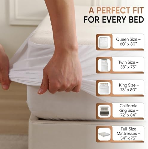 Waterproof Organic Mattress Protector Queen Size – Premium Soft Organic Cotton - Image 6