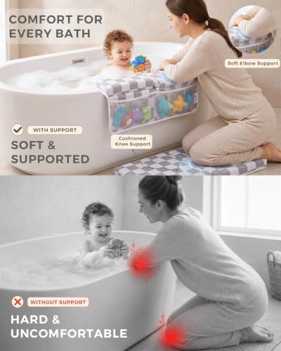 Bath Kneeler and Elbow Rest Pad Set, 1.5'' Kneeling Pad - Image 2