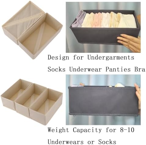 Bructhun Sock Drawer Organizer 9 Pack - Image 5