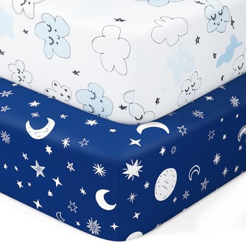 Pack N Play Sheets Fitted, Mini Crib Sheets, Breathable Soft Unisex Playard by Unknown