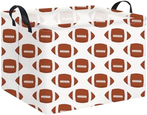 NTAOHAMPER Rectangular Football Storage Basket Empty, Collapsible Gift Basket by NTAOHAMPER